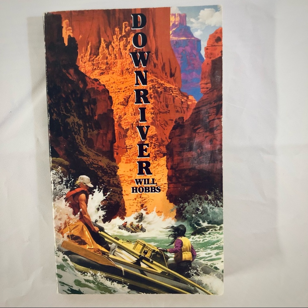 💝 Downriver by Will Hobbs, Young Adult Fiction Mass Produced Paperback Book